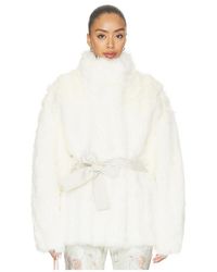 Source Unknown - Ilaria Eco Fur Coat - Lyst