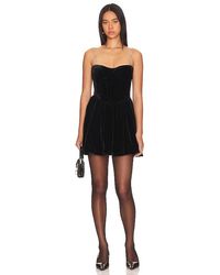 Bardot - Elsie Velour Mini Dress - Lyst