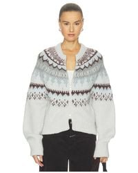 Closed - Cropped Zip Cardigan - Lyst
