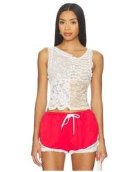 YUHAN WANG - Patchwork Lace Tank Top En Color No Aplicable Talla (También En M, S, Xl) - Lyst