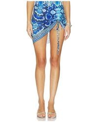 CAMILLA - Ruched Short Sarong With Ring Front Trim - Lyst