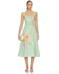 Hemant & Nandita - Midi Dress With Buckle Belt - Lyst