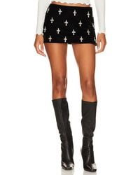 LOBA - Antonia Embellished Mini Skirt - Lyst