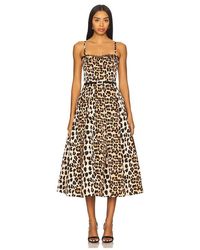 a line midi dress plus size Women Plus Size Solid Green Sweetheart Neck Crepe Flounce Hem Layered A-Line  Midi Dress