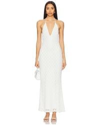 Bardot - X Revolve Adoni Halter Mesh Midi Dress - Lyst