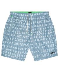 Scotch & Soda - Printed Swim Shorts - Lyst