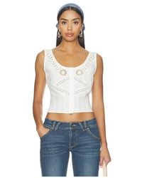 Frankie's Bikinis - X Devon Lee Carlson Ever Cotton Blouse - Lyst