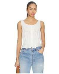 RE/DONE - Jerry Tank Blouse Top - Lyst