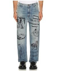 One Of These Days - All Over Print Painters Pant - Lyst