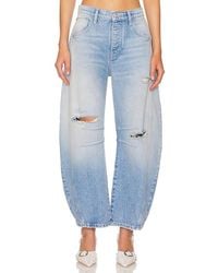 Free People - X We The Free Good Luck Mid Rise Barrel Jeans - Lyst