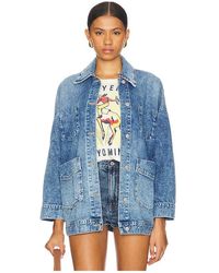 Free People - Avery Denim Jacket - Lyst
