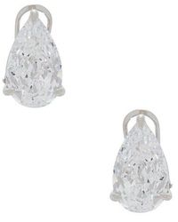 By Adina Eden - Cz Fancy Pear Stud Earring - Lyst