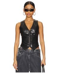 Camila Coelho - Roz Faux Leather Vest - Lyst