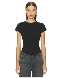 GRLFRND - Scoop Hem Baby Tee - Lyst
