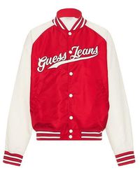 Guess - Raglan Patch ボンバージャケット - Lyst