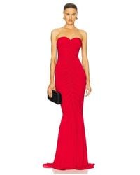 Norma Kamali - X Revolve Strapless Shirred Front Fishtail Gown - Lyst