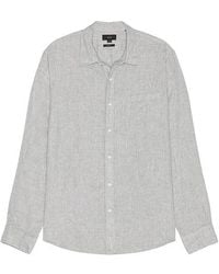 Vince - Camisa De Manga Larga Seperate Placket En Color Verde Talla (También En S, Xl/1X) - Lyst