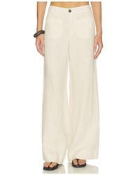 Sanctuary - The Linen Marine Wide Leg Pants - Lyst