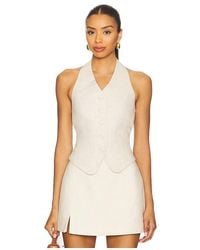 L'academie - 'Academie Uma Linen Top - Lyst