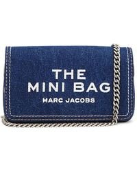 Marc Jacobs - The Denim Chain Mini Bag En Color Denim-Dark Talla En - Lyst