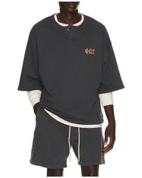 Fear Of God - 3/4 Henley Sweatshirt - Lyst