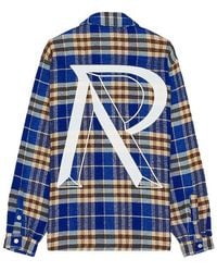 Represent - Intial Print Flannel Shirt - Lyst