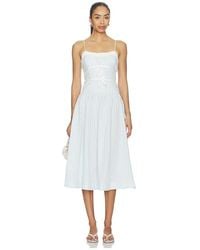 For Love & Lemons - Georgia Gingham Midi Dress - Lyst