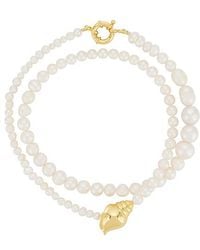 Timeless Pearly - Shelly Necklace - Lyst