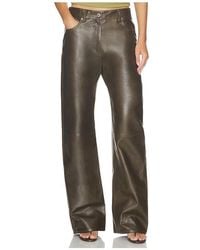 Helmut Lang - Leather Bootcut Pant - Lyst