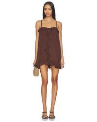Runaway the Label - Kristia Flounce Ruffle Mini Dress - Lyst