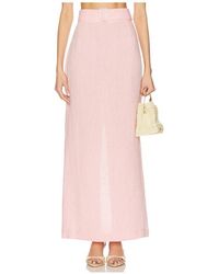 Matthew Bruch - Belted Maxi Pencil Skirt - Lyst