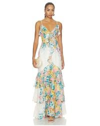 Elliatt - Clementina With Ruffle Detailing Maxi Dress - Lyst
