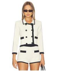 L'Agence - 'Agence Janu Trim Knit Jacket - Lyst