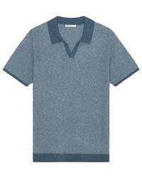 Marine Layer - Suéter Polo Liam En Color Azul Talla (También En M, S, Xl/1X) - Lyst