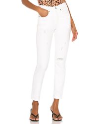 Levi's – 501 – Kurz geschnittene Jeans - Weiß