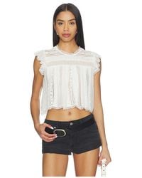 Free People - Sun Drenched Blouse - Lyst