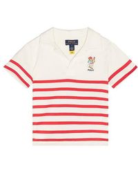 Polo Ralph Lauren - Short Sleeve Jersey Knit Striped Rugby Collared Shirt - Lyst