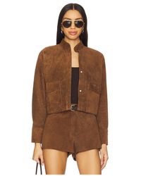 ZUT - X Revolve Cropped Hair-On Cowhide Leather Jacket - Lyst