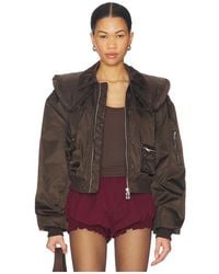 Ganni - Duchesse Nylon Bomber Jacket - Lyst