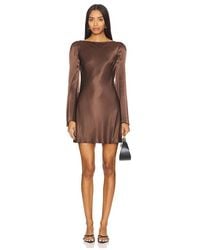 Stone Cold Fox - Viscose Satin Basier Mini Sheath Dress - Lyst
