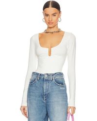 GOOD AMERICAN - Good Touch Ring Ruched Bodysuit - Lyst