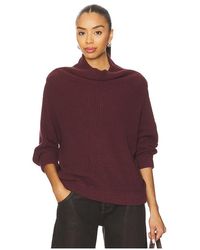 Autumn Cashmere - Half Cardigan Stitch Funnel Neck - Lyst