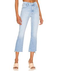 Mother - The Insider Crop Step Fray Jeans En Color Azul Talla (También En 27, 28, 29, 30, 31, 32) - Lyst