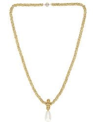 Julietta - Pearl Drop Linea Necklace - Lyst