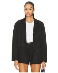 Elodie the Label - Elodie Hayes Vegan Suede Jacket En Color Negro Talla (También En M, S, Xl, Xs) - Lyst