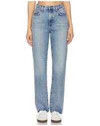 FAVORITE DAUGHTER - The Mikaela Low Slung Long Slim Straight Jeans - Lyst