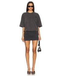 Alexander Wang - T-Shirt Dress With Ruched Mini Skirt - Lyst