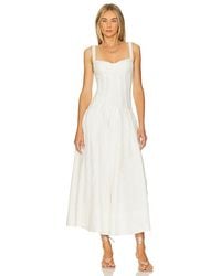 Nicholas - Makenna Drop Waist Corset Midi Dress - Lyst