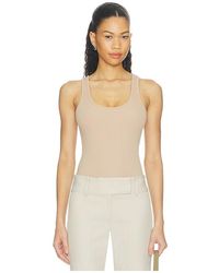 L'Agence - 'Agence Nica Scoop Neck Tank Bodysuit - Lyst