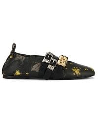 Ganni - Sue Triple Ballerina - Lyst